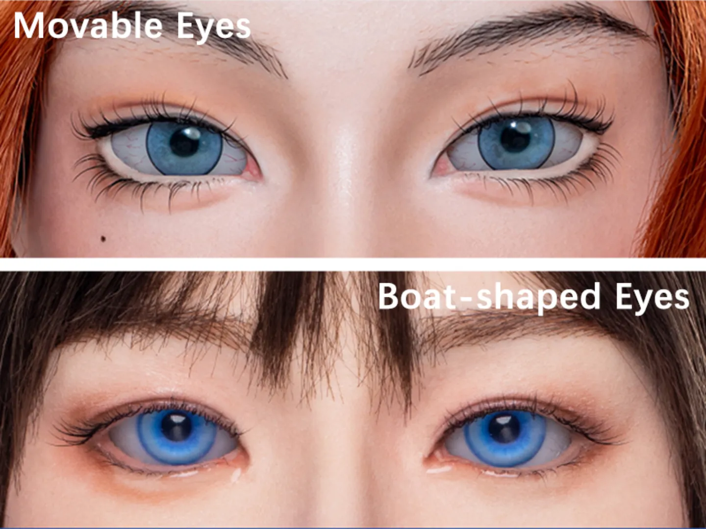 Boat shaped Eyes VS Movable Eyes