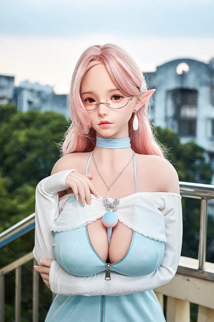 Bezlya 155cm (5ft1) G-Cup Movable Jaw Silicone Head + TPE Body Hybrid Sex Doll Kaliya, Head Kaliya — 155cm Silicone Head + TPE Body companion doll