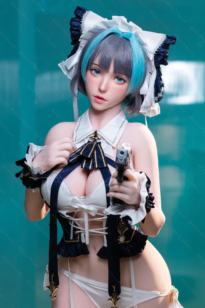 Bezlya 155cm (5ft1) G-Cup Lifelike Silicone Head + TPE Body Hybrid Sex Doll ziluolan, ROS Head — 155cm Silicone Head + TPE Body companion doll