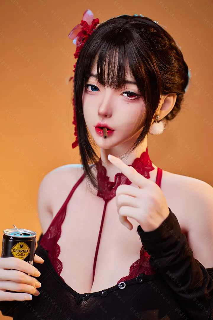 170cm (5ft7) J-Cup Jelly Breasts TPE Sex Doll Melastoma, Movable Jaw Head