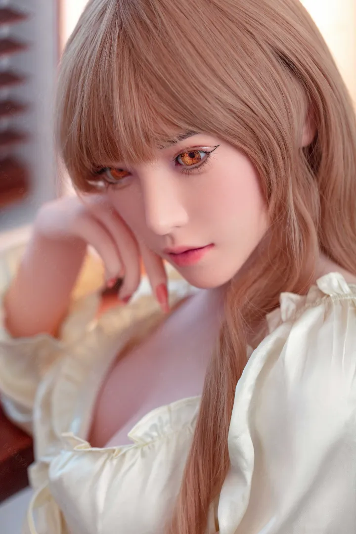 160cm (5ft3) B-Чашка Легкая Силиконовая Секс-кукла Голова Iris