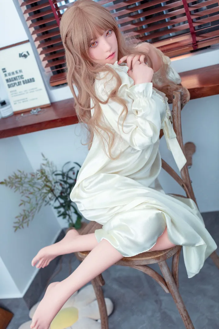 160cm (5ft3) B-Чашка Легкая Силиконовая Секс-кукла Голова Iris