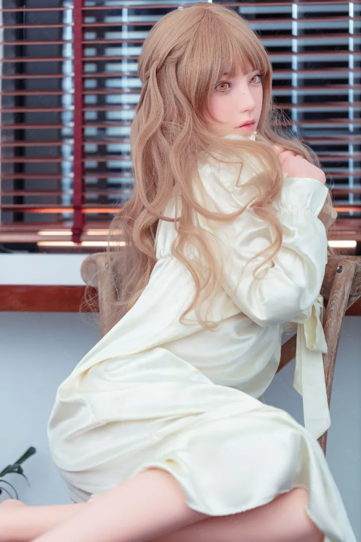 160cm (5ft3) B-Чашка Легкая Силиконовая Секс-кукла Голова Iris