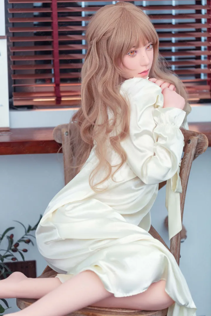 160cm (5ft3) B-Чашка Легкая Силиконовая Секс-кукла Голова Iris