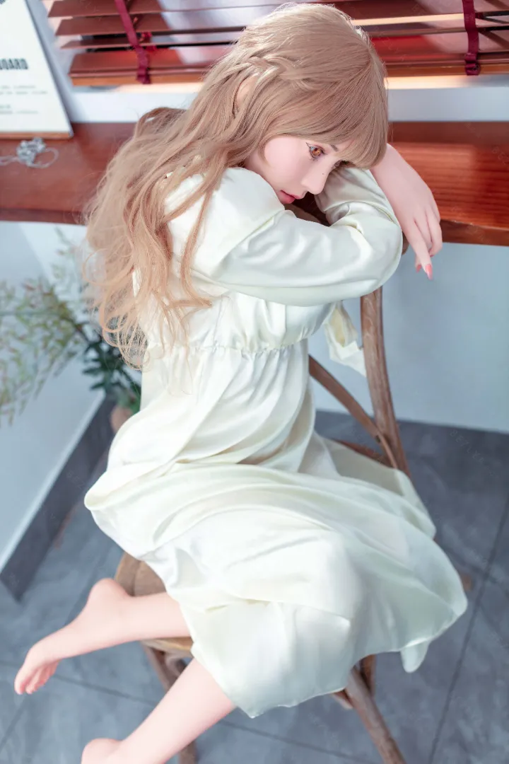 160cm (5ft3) B-Чашка Легкая Силиконовая Секс-кукла Голова Iris