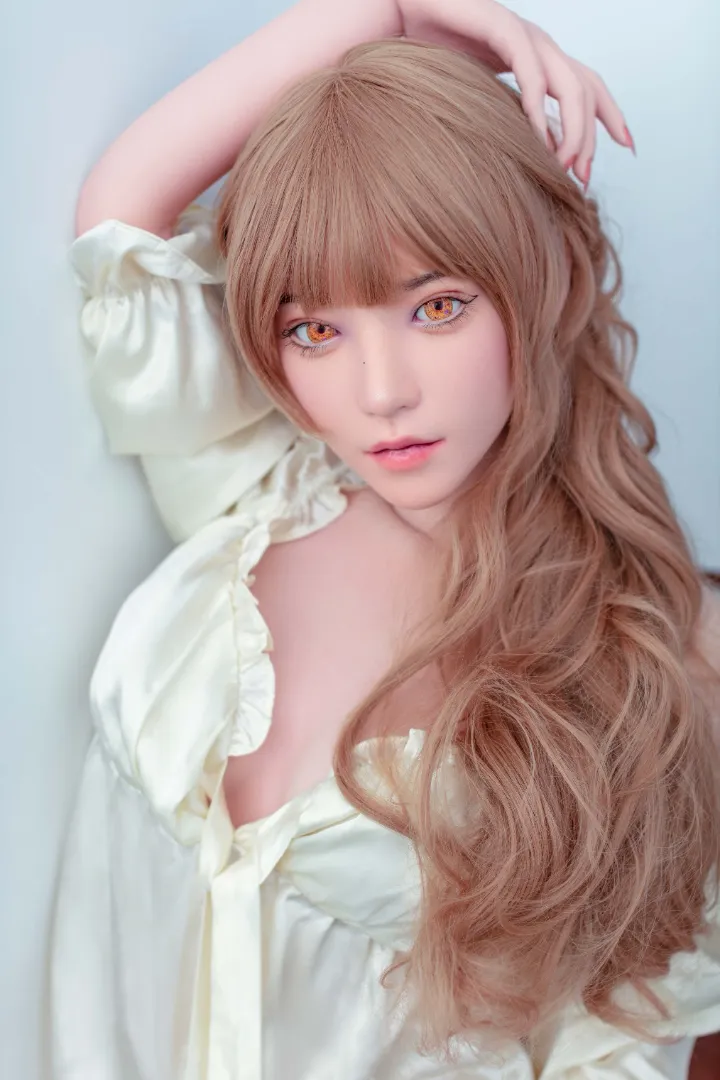 160cm (5ft3) B-Чашка Легкая Силиконовая Секс-кукла Голова Iris