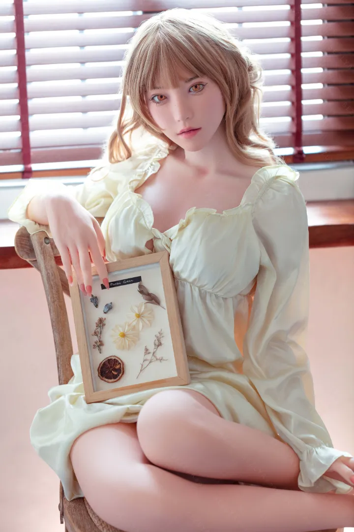 160cm (5ft3) B-Чашка Легкая Силиконовая Секс-кукла Голова Iris