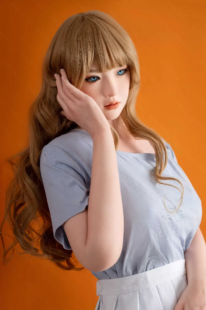 168cm (5ft6) C-Cup Легкая Силиконовая Секс-кукла Голова Rhododdendron