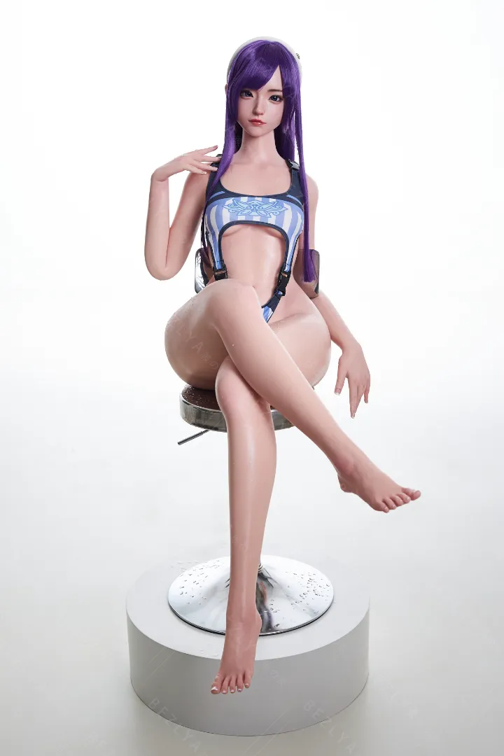 155cm (5ft1) B-чашка Легкая силиконовая секс-кукла Голова Bletilla Подвижная челюсть