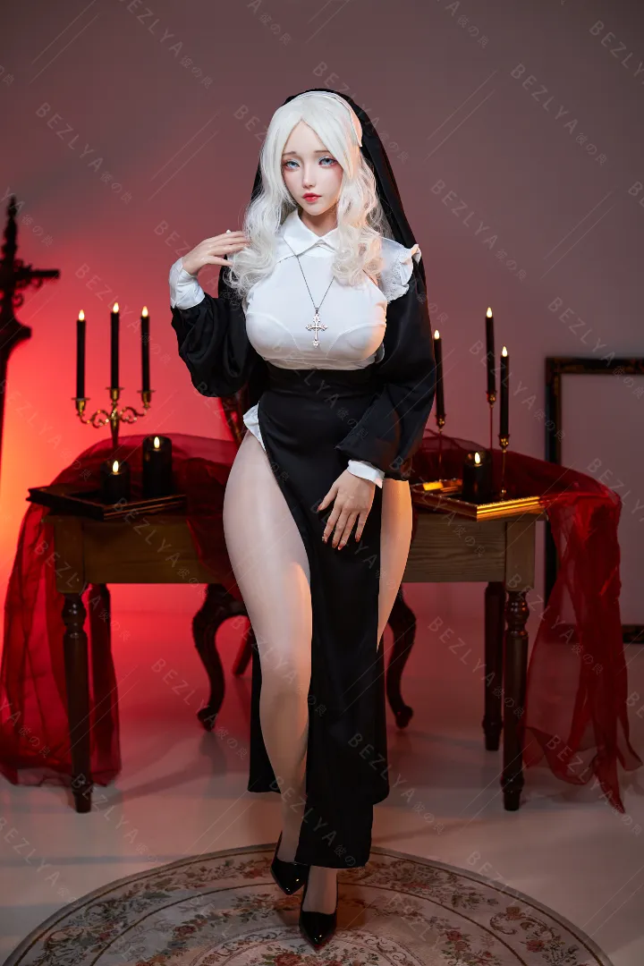 Bezlya 155cm (5ft1) E CUP Lightweight Silicone Sex Doll, Movable Jaw Head Cyrtanthera — 155cm Silicone companion doll