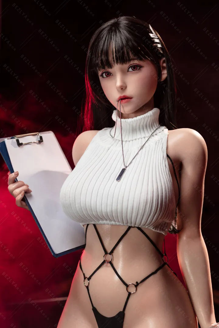 Bezlya 155cm (5ft1) E CUP Lightweight Silicone Sex Doll, ROS Head Violet — 155cm Silicone companion doll