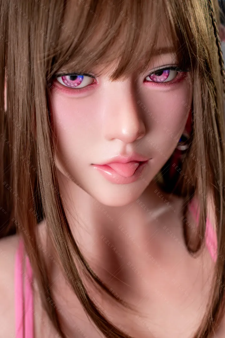 163cm (5ft4) F-Cup Lightweight Silicone Sex Doll Lagenaria, Movable Jaw Head