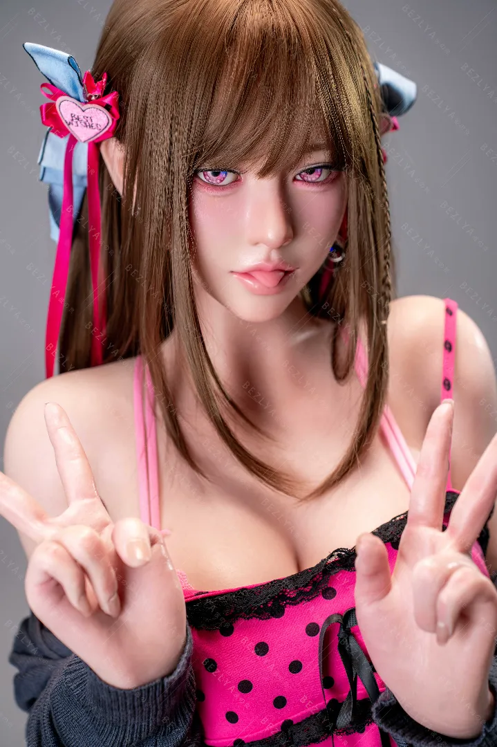 163cm (5ft4) F-Cup Lightweight Silicone Sex Doll Lagenaria, Movable Jaw Head