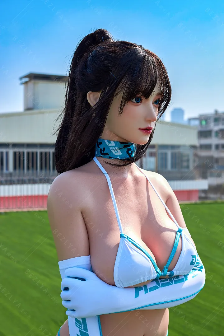 163cm (5ft4) Cup F Ringan Silikon Patung Seks, Kepala Yulania