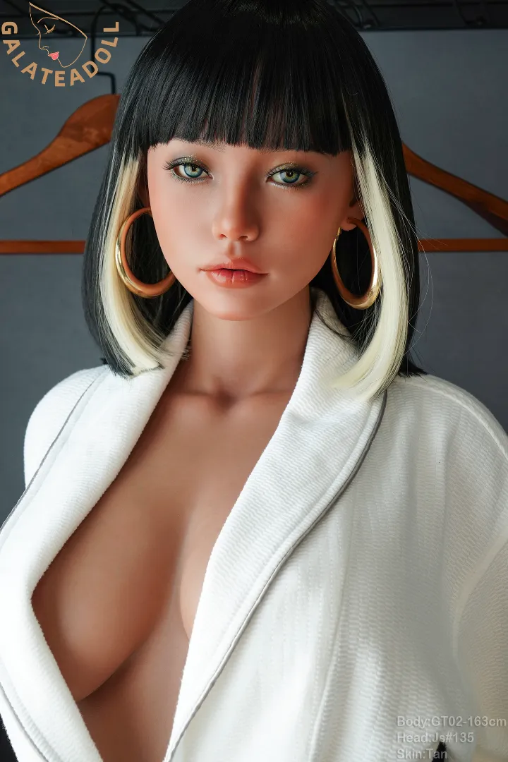 Galatea 163cm (5ft4) D-Cup Tan Silicone Sex Doll, ROS Head JS135 — 163cm Silicone companion doll