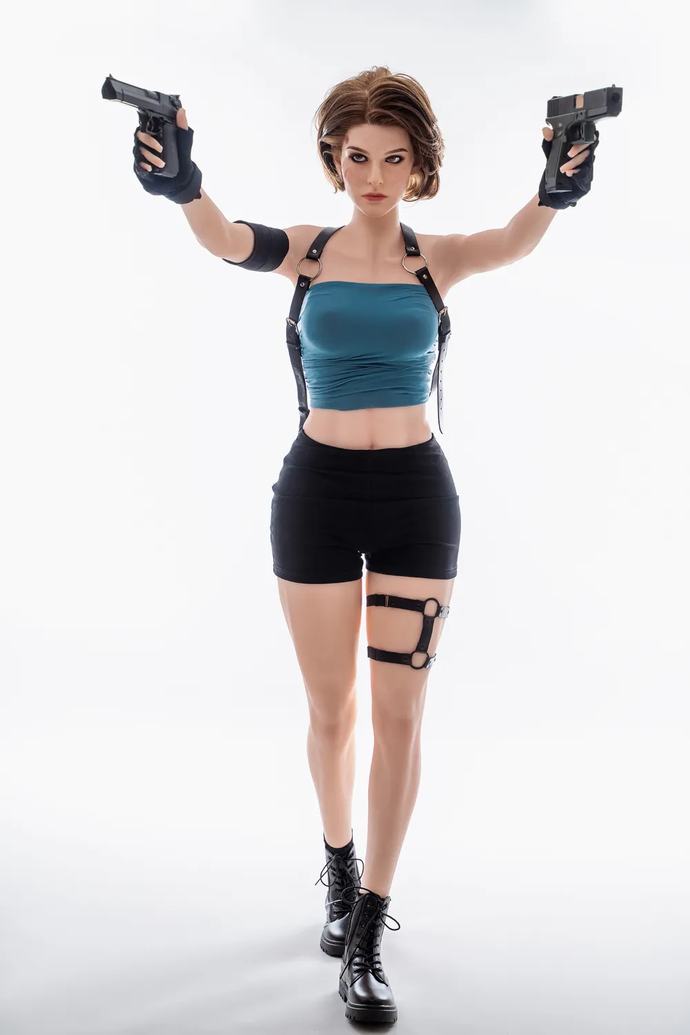 163cm (5ft4) Tiada Cup Kepala Silikon Wanita Matang Berambut Perang BBW Payudara Montok Pengurangan Berat Badan TPE Patung Seks Hibrid Taylor Kepala #S6
