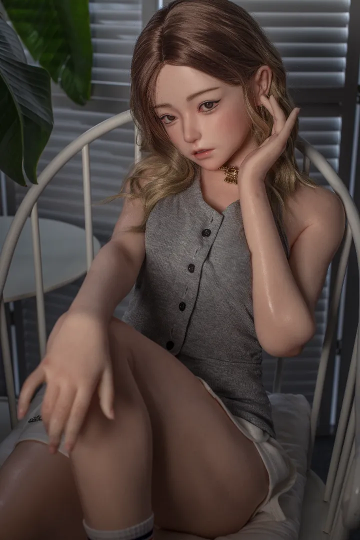 MLW Doll 149cm (4ft11) B-Cup realistic skin texture Silicone Sex Doll Una, ROS Head #125b — 149cm Silicone companion doll