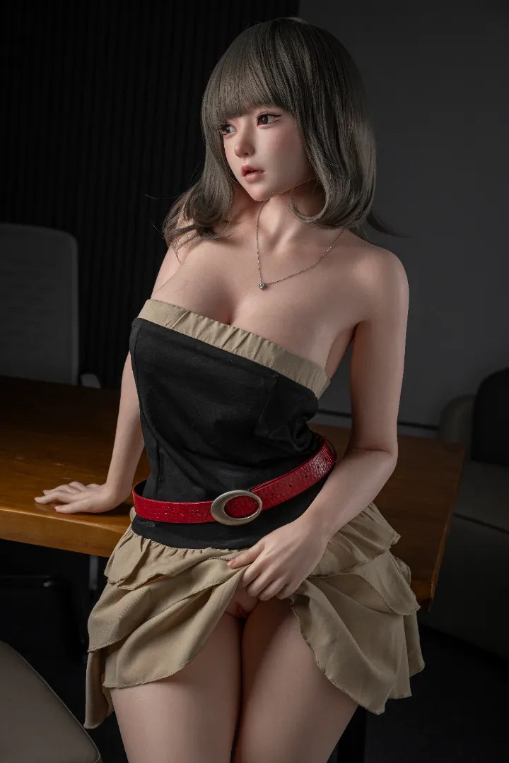 JIUSHENG 152cm (5ft) E-Cup Full Figured Silicone Sex Doll Una, ROS Head #125B — 152cm Silicone companion doll
